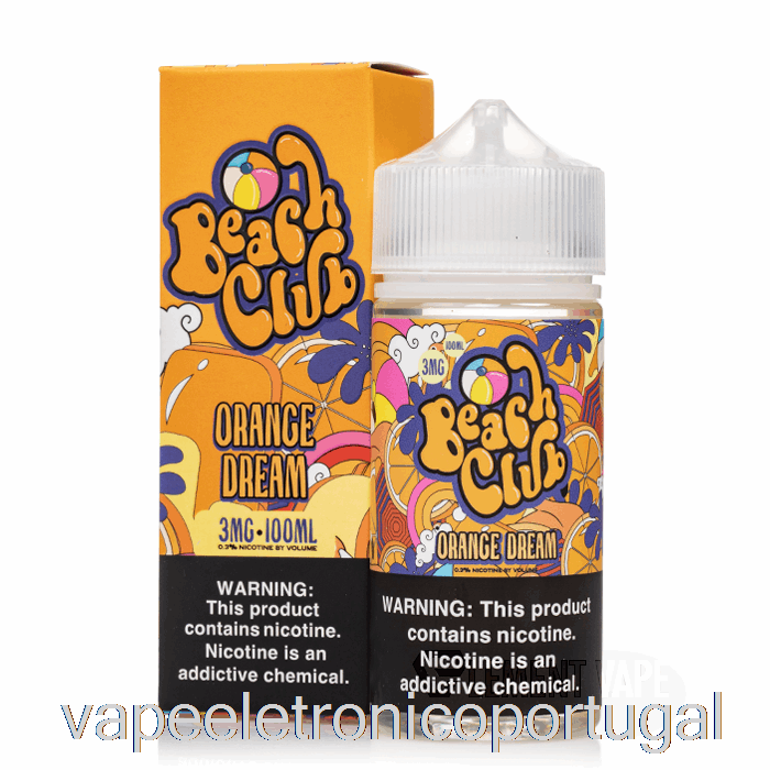 Vape Eletrônico Orange Dream - Beach Club - 100ml 12mg